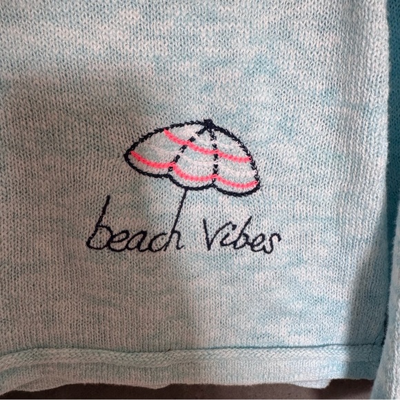 Lilly Pulitzer Blue Crew Neck Sweater with Playful Design - Picture 10 of 14